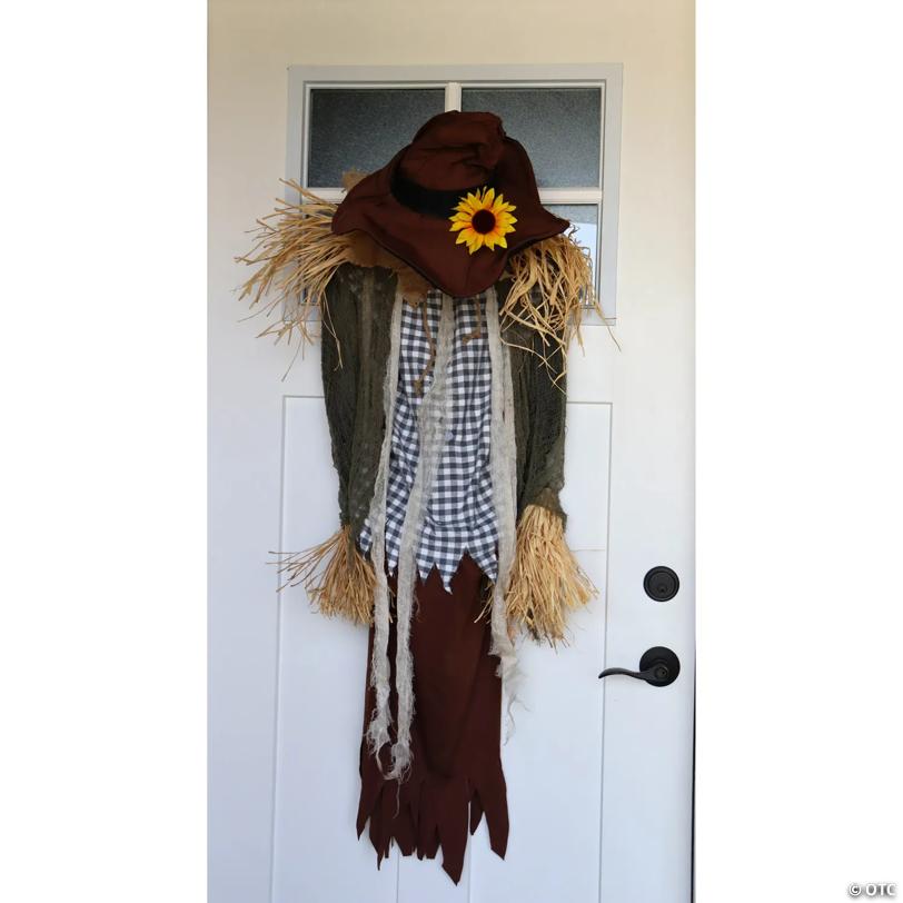 53" Animated Hanging Surprise Scarecrow Halloween Decoration