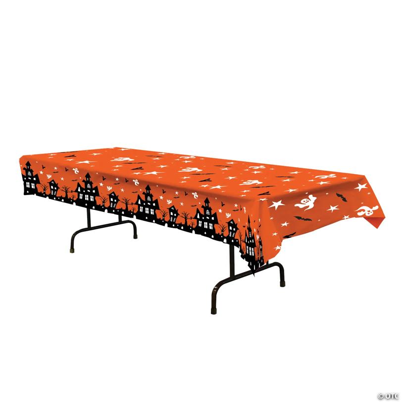54" x 108" Haunted House Tablecover