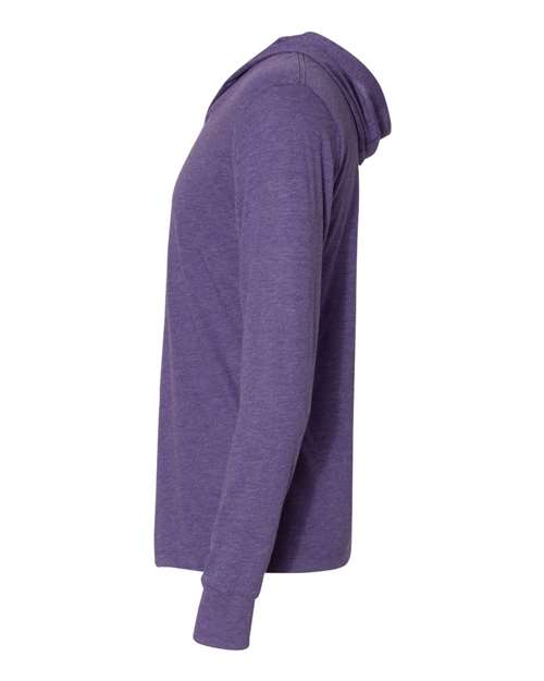 Triblend Hooded Long Sleeve Pullover | USA Decoration