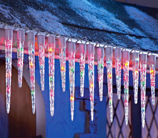 32 LED Icicle String Lights 11.5 Feet 8 Modes
| USA Decoration®