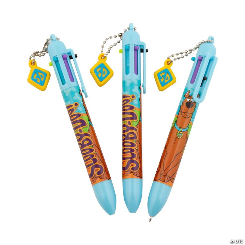 5 1/2" Scooby-Doo!™ Plastic Shuttle Pens with Charm - 12 Pc.