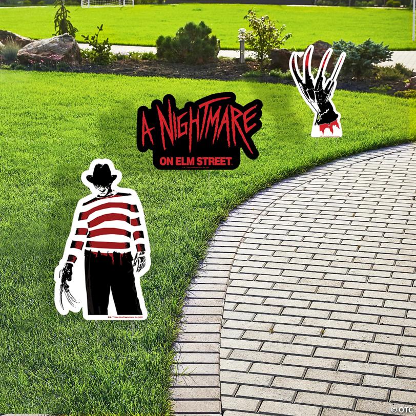 5 1/4" x 8 1/2" Nightmare on Elm Street™ Single-Sided Plastic Yard Signs – 6 Pc.