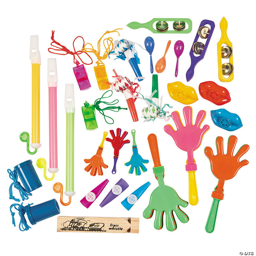 100 Piece(s): Bulk 100 Pc. Classic Party Noisemaker Handout & Novelty Assortment | USA Decoration®