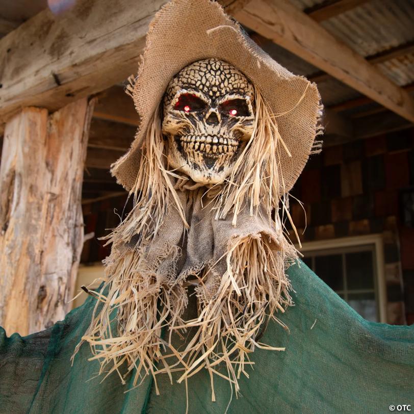 5 Ft. 6" Hanging Skeleton Witch Animated Prop Halloween Decoration