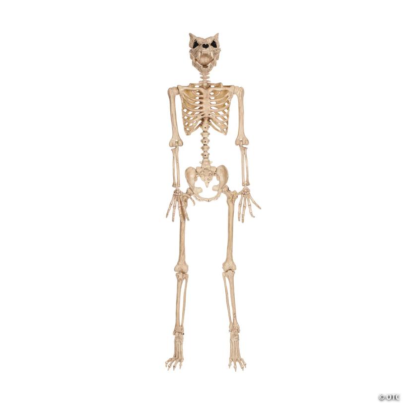 5 Ft. Werewolf Skeleton Halloween Decoration