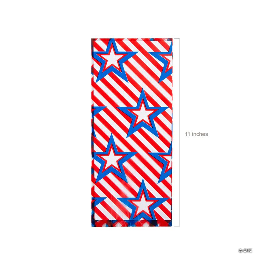 5" x 11" Patriotic Cellophane Bag Assortment - 36 Pc.