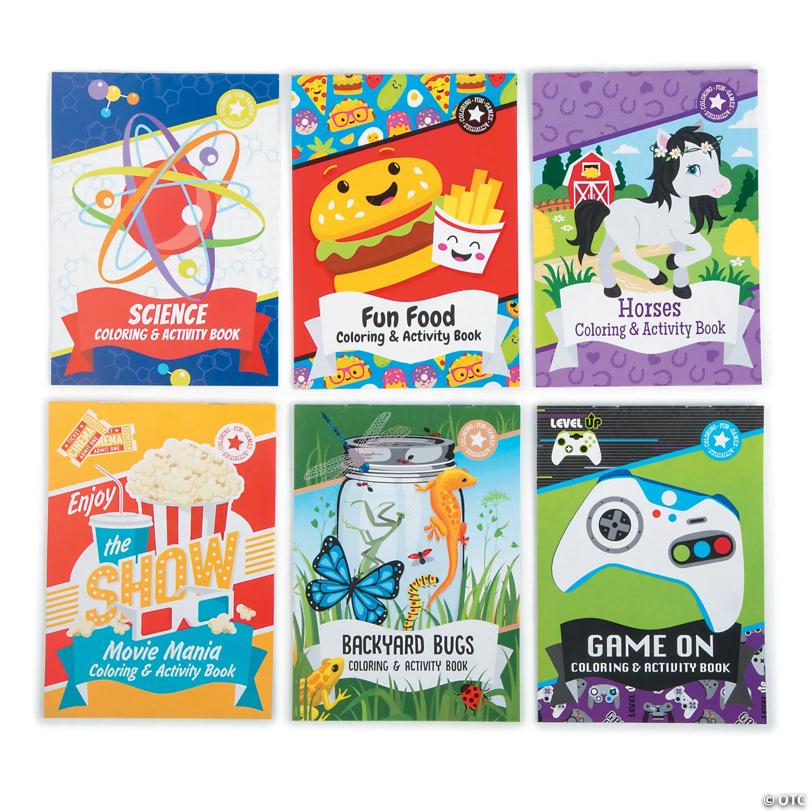 5" x 7" Bulk 144 Pc. Food, Animals, & Fun Activity Pad Assortment