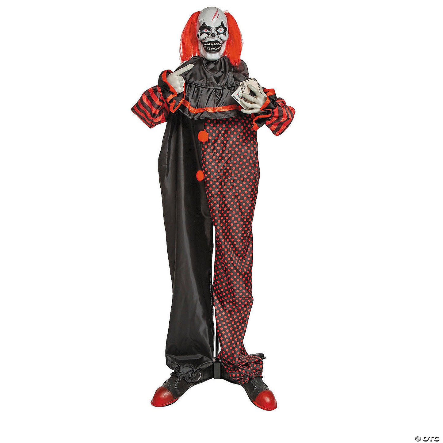 6 Ft. Animated Standing Double-Head Pop-Up Clown Halloween Decoration | USA Decoration®
