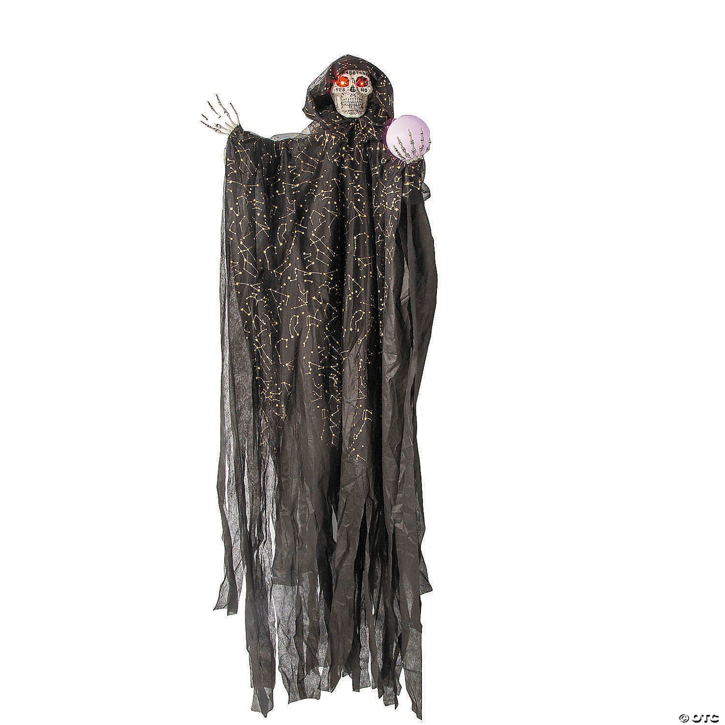 6 Ft. Hanging Light-Up Constellations Skeleton Witch Halloween Decoration | USA Decoration®