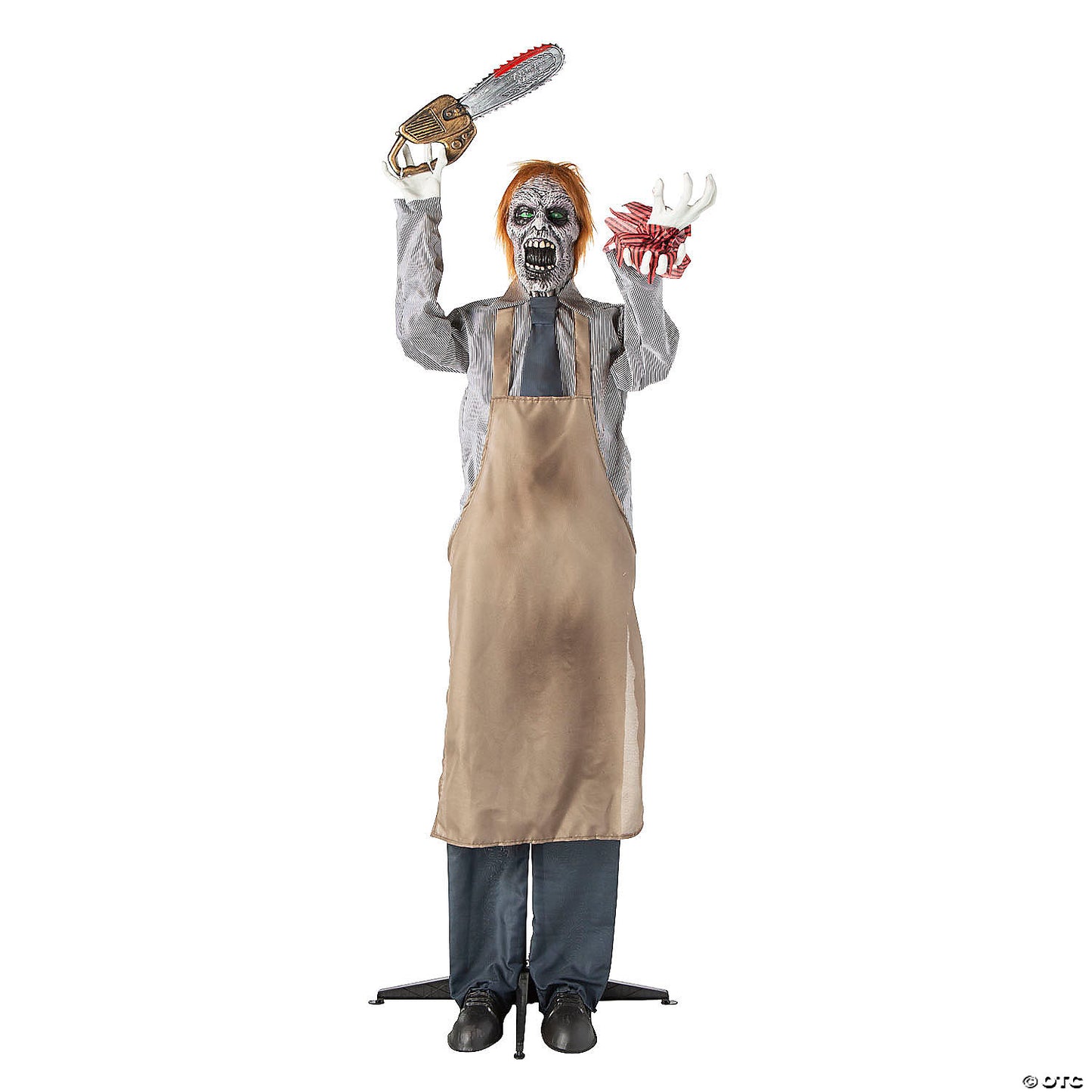 6 Ft. Life-Size Animated Chainsaw Man Standing Halloween Decoration | USA Decoration®