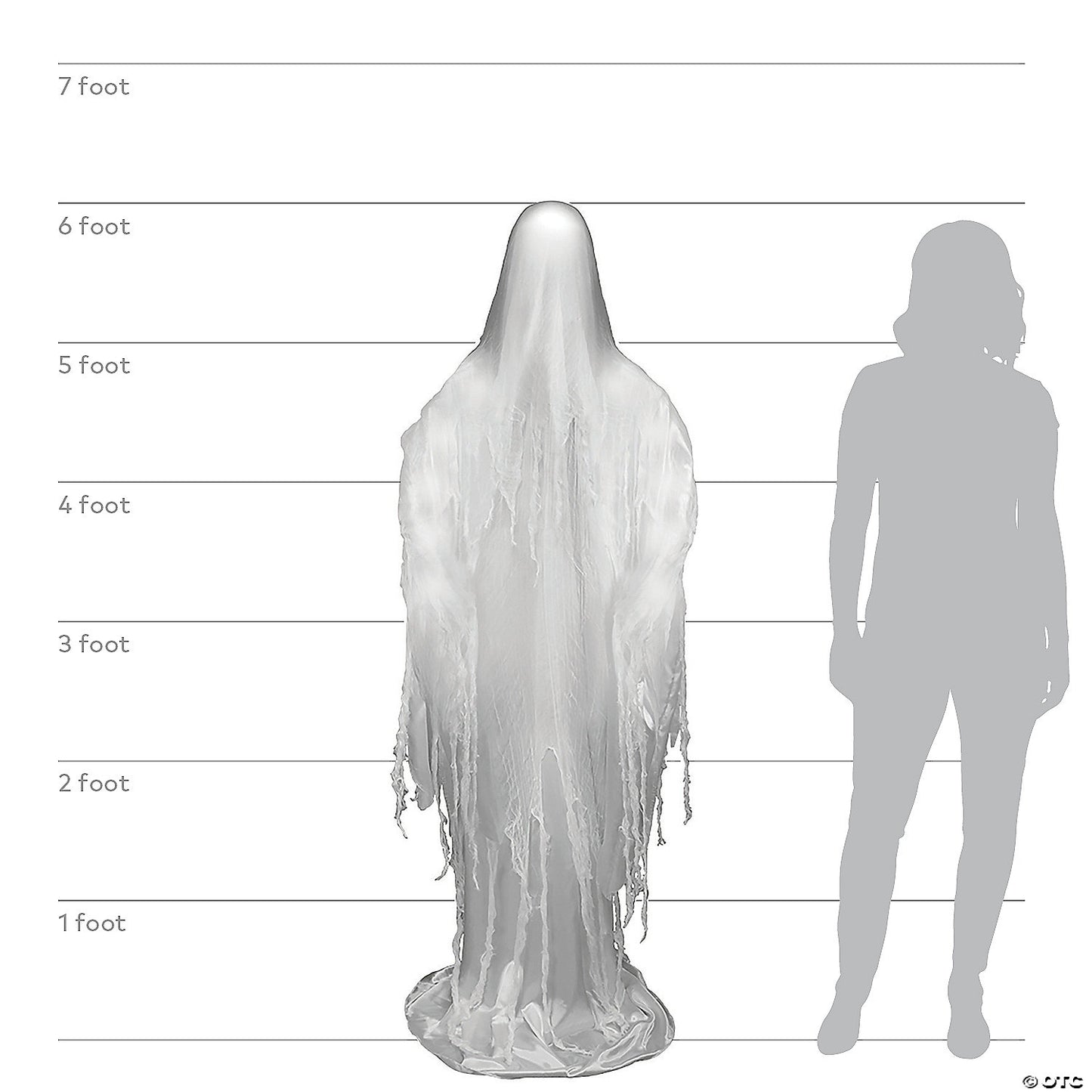 6 Ft. Rising Ghost Animated Prop Halloween Decoration | USA Decoration®