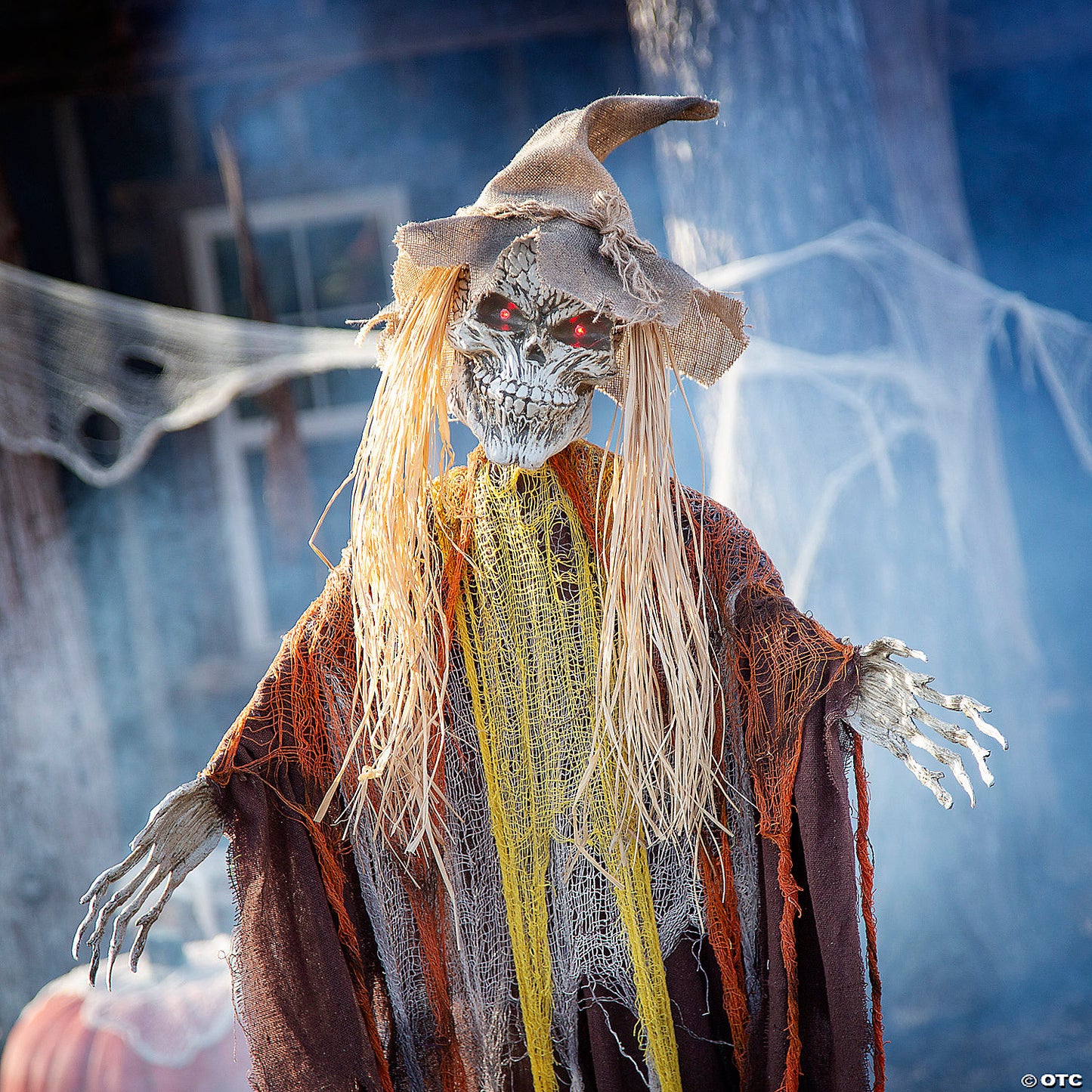6 Ft. Standing Animated Skeletal Reaper Halloween Decoration | USA Decoration®