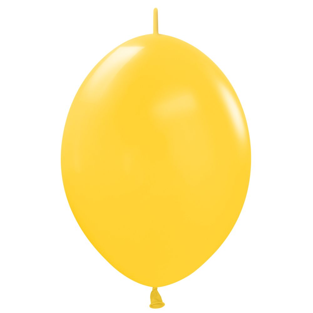Latex Balloons 6 Inch Sempertex Link-O-Loon Deluxe Honey Yellow