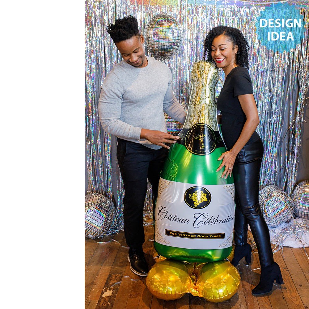 Foil Balloon Bubbly Wine Bottle AirLoonz