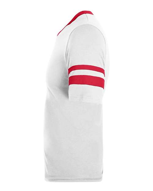 Youth V-Neck Jersey with Striped Sleeves | USA Decoration