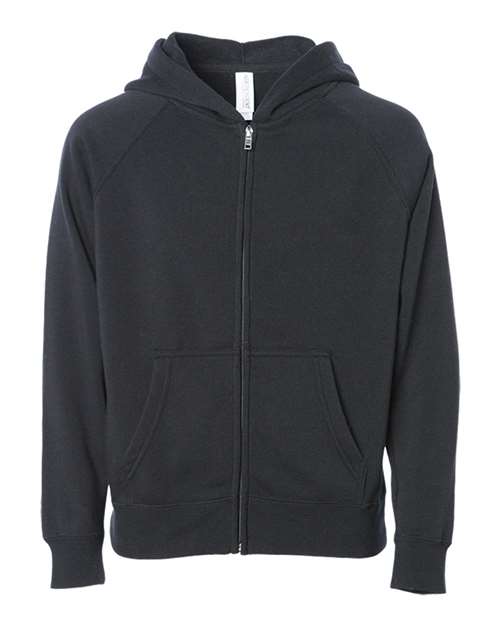 Youth Lightweight Special Blend Raglan Zip Hood | USA Decoration