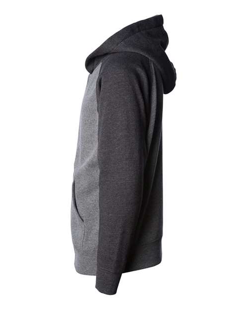 Youth Lightweight Special Blend Raglan Zip Hood | USA Decoration