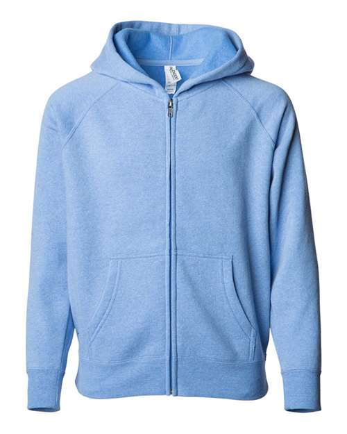 Youth Lightweight Special Blend Raglan Zip Hood | USA Decoration