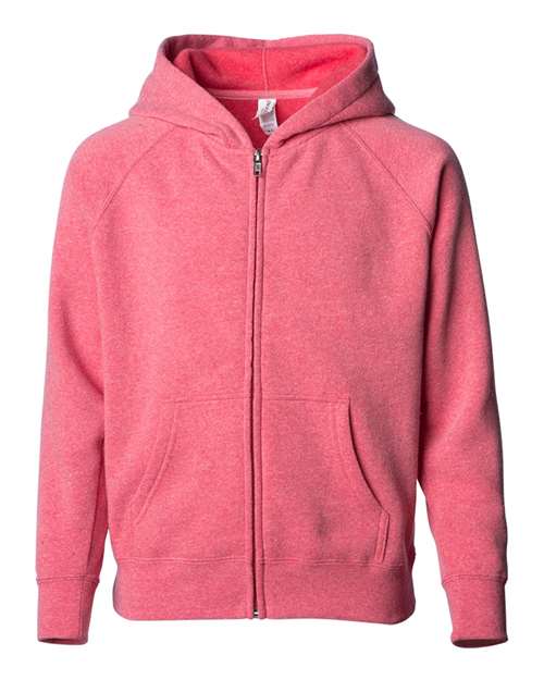 Youth Lightweight Special Blend Raglan Zip Hood | USA Decoration