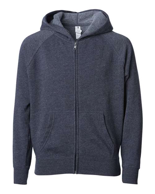 Toddler Lightweight Special Blend Raglan Zip Hood | USA Decoration