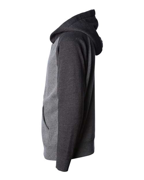Toddler Lightweight Special Blend Raglan Zip Hood | USA Decoration