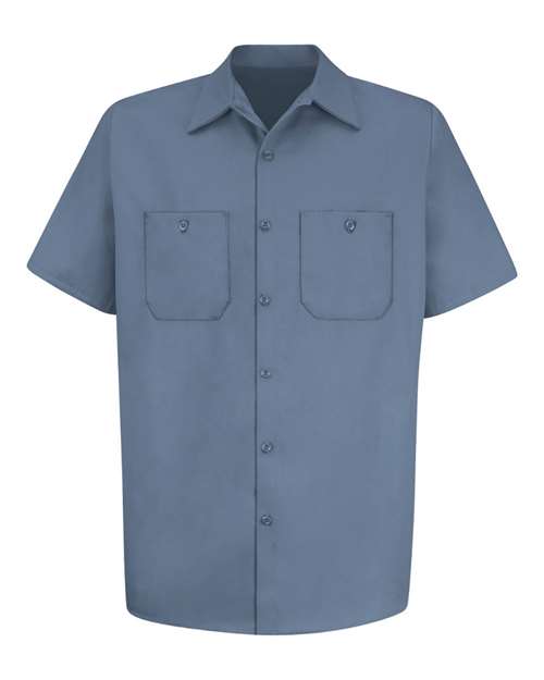 Cotton Short Sleeve Uniform Shirt - Tall Sizes | USA Decoration