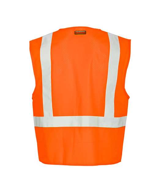 Single Pocket Zipper Mesh Vest | USA Decoration