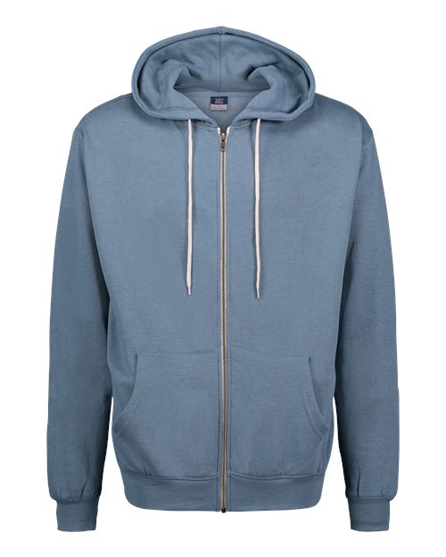 Retro Heather Full-Zip Hooded Sweatshirt | USA Decoration