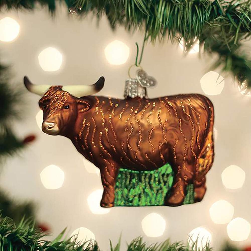 Old World Christmas Highland Cow Tree Ornament
