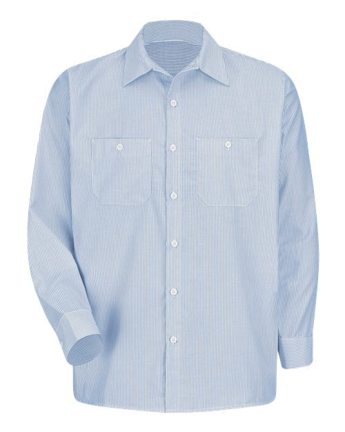 Industrial Stripe Work Shirt - Tall Sizes | USA Decoration