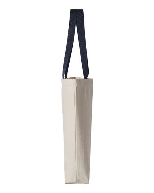 11L Canvas Tote with Contrast-Color Handles | USA Decoration