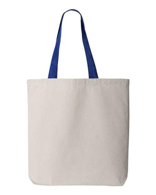 11L Canvas Tote with Contrast-Color Handles | USA Decoration