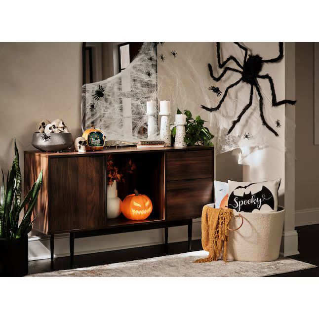 Haunted Living 8.50-in Lighted Jack-O-Lantern with Scary Face