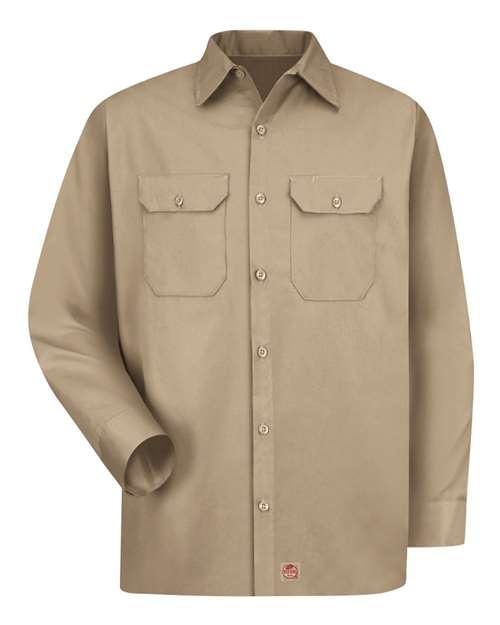 Utility Long Sleeve Work Shirt - Tall Sizes | USA Decoration