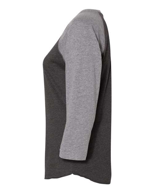 Women's Baseball Fine Jersey Three-Quarter Sleeve Tee | USA Decoration