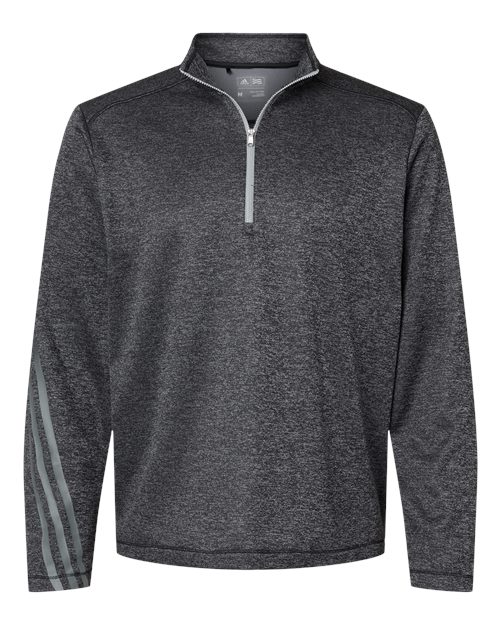 Brushed Terry Heathered Quarter-Zip Pullover | USA Decoration