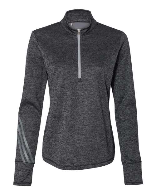 Women's Brushed Terry Heathered Quarter-Zip Pullover | USA Decoration
