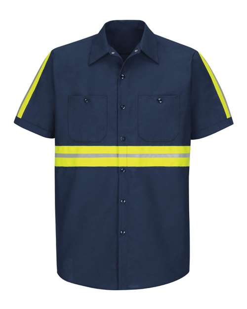 Enhanced Visibility Industrial Work Shirt - Tall Sizes | USA Decoration
