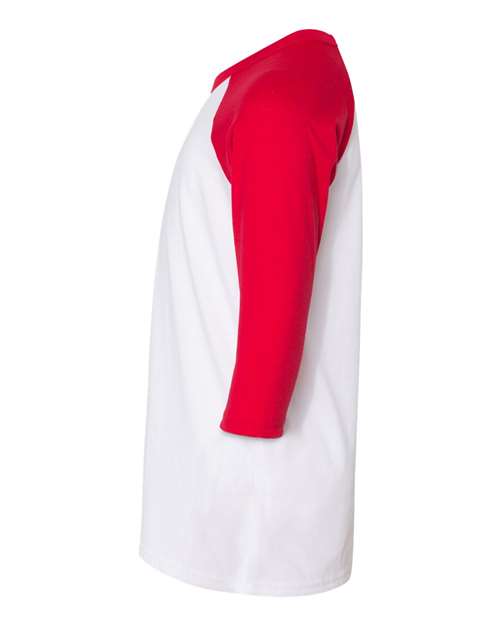 Youth Three-Quarter Sleeve Baseball Tee | USA Decoration