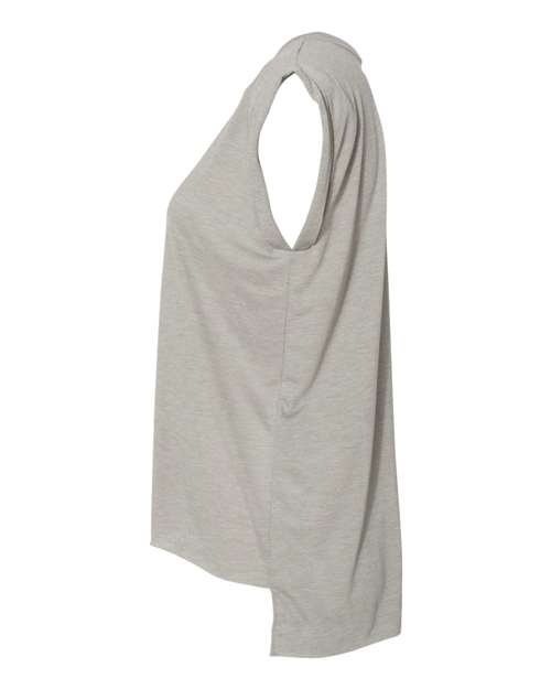 Women’s Flowy Rolled Cuffs Muscle Tee | USA Decoration