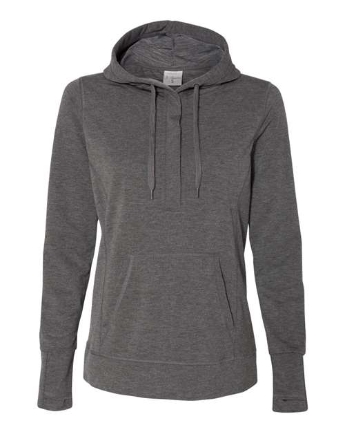 Women’s Omega Stretch Snap-Placket Hooded Pullover | USA Decoration