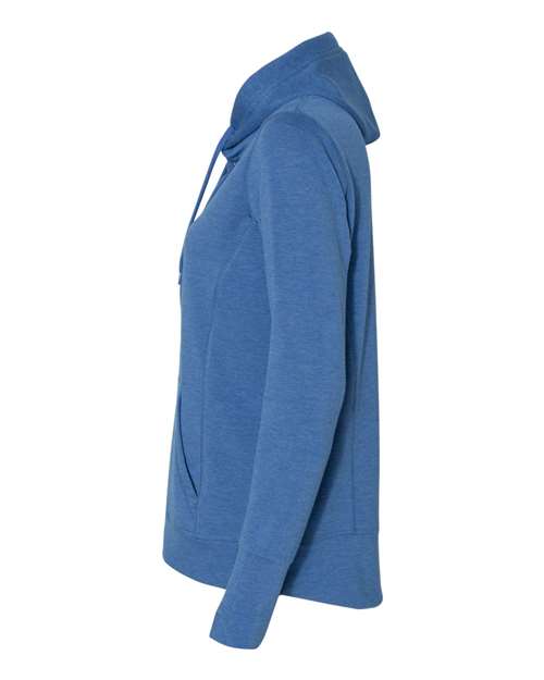 Women’s Omega Stretch Snap-Placket Hooded Pullover | USA Decoration