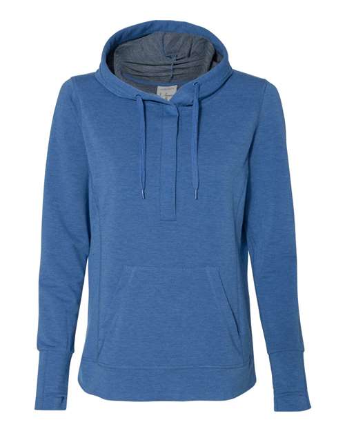 Women’s Omega Stretch Snap-Placket Hooded Pullover | USA Decoration