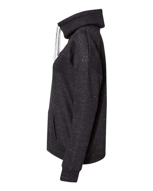 Women’s Mélange Fleece Cowl Neck Sweatshirt | USA Decoration