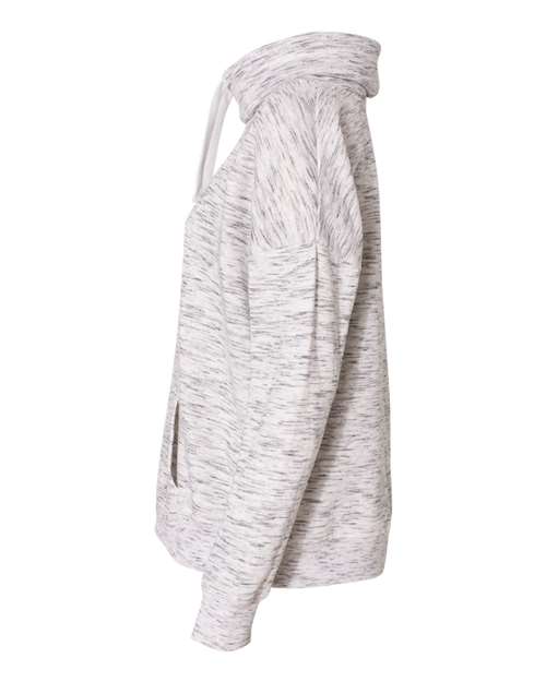 Women’s Mélange Fleece Cowl Neck Sweatshirt | USA Decoration