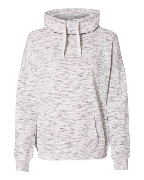 Women’s Mélange Fleece Cowl Neck Sweatshirt | USA Decoration