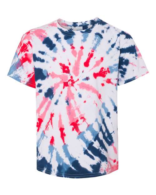 Youth Summer Camp Tie-Dyed T-Shirt | USA Decoration