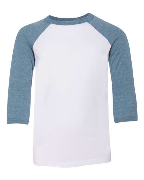 Youth Three-Quarter Sleeve Baseball Tee | USA Decoration