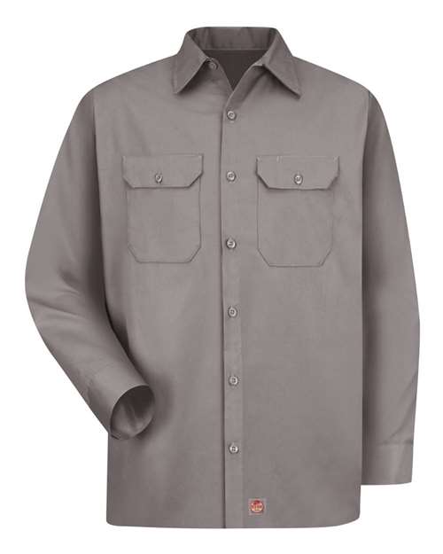 Utility Long Sleeve Work Shirt - Tall Sizes | USA Decoration