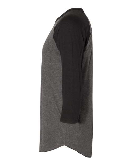 50/50 Raglan Three-Quarter Sleeve Tee | USA Decoration